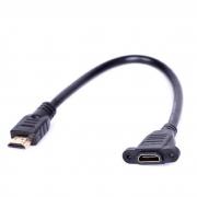 Кабел HDMI мъжки - HDMI женски, 0.3 метра