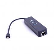 USB хъб 3 порта, USB 3.1 TYPE C и LAN /RJ45 Ethernet порт