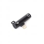 Конектор CMP-Iphone Charge and 3.5mm adapter, черен