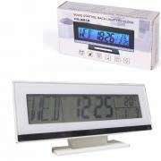 Часовник с Термометър DS-3618 вътрешна температура, Часовник, Аларма, Бял