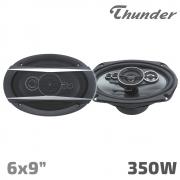 Комплект Авто Говорители Елипси 6x9 инча, 15x23 см, THUNDER TCS-6918 Петлентови, 2 броя, 4 Ohm, 350W