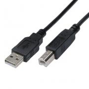 Кабел за принтер USB 2.0 A - USB B, черен, 1 метър