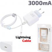 Зарядно за телефон 3000mA + кабел Lightning за iPhone iPad