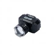 Мощен LED Челник Фенер за глава, Акумулаторен 726-1, акумулаторни батерии, Бяла и жълта светлина