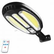 LED Соларна лампа LAMP HB-8288A със сензор за движение, 100 светодиода, Дистанционно управление, Размери: 37.5 x 13.1 см