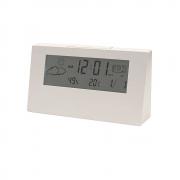 Часовник с Термо метър 618F вътрешна температура, Часовник, Аларма, бял