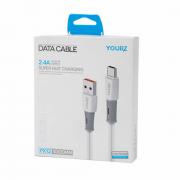 Кабел USB към Type C, за Трансфер на Данни и Зареждане, 2.
