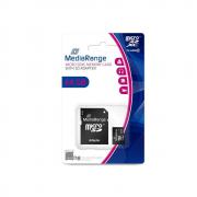 Карта Памет micro SDHC MEDIARANGE с SD адаптер, 64 GB, Cla