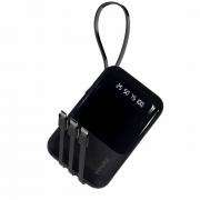 Външна Батерия 10000mAh за Телефон, YOURZ R22 Power Bank, Led дисплей, черна