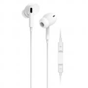 Слушалки YOURZ-S2-E, Handsfree, 3.5мм стерео жак с микрофон, бял