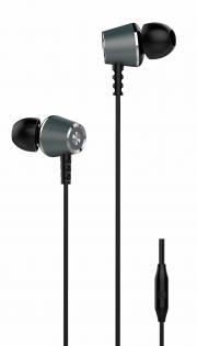 Слушалки YOURZ-S4-E, Handsfree, 3.5мм стерео жак с микрофон, черни