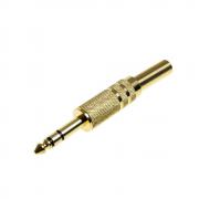 Конектор F-071, Stereo jack 6.3mm мъжки, за монтаж към каб