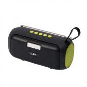 Bluetooth колонка LP-V79, TWS, Фенер, Дисплей, FM радио, литиево-йонна батерия, слот за USB/micro SD CARD, зелена