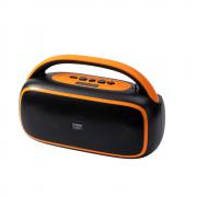 Bluetooth колонка P580, Соларен панел, Фенер, Дисплей, FM радио, литиево-йонна батерия, слот за USB/micro SD CARD, оранжева