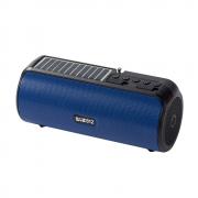 Bluetooth колонка 812, Соларен панел, FM радио, TWS, вградена батерия, USB/micro SD CARD, вградена батерия, синя