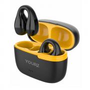 Безжични слушалки YOURZ-soulmate29, Със зареждащ кейс, Bluetooth V5.0, Удобни за спорт, Handsfree, микрофон, Черни