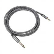 Аудио кабел Stereo Jack 3.5mm - Stereo Jack 6.35mm, Signal, 1 метър