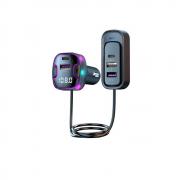 FM Трансмитер CS6, букса за автозапалка, Bluetooth, USB, с