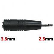 3.5mm to 2.5mm Конектор, преход Stereo jack 3.5mm женски - Stereo jack 2.5mm мъжки