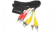 Аудио видео кабел SCART - 6RCA, 1 метър