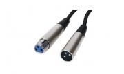 Микрофонен кабел CANON (XLR) мъжки - CANON (XLR) женски, 9 метра