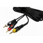 Аудио кабел Stereo Jack 3.5mm - 2RCA, HQ, 5 метра