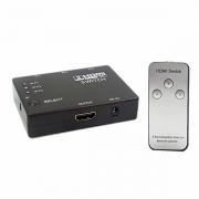 HDMI switch превключвател с дистанционно, 3 входа - 1 изхoд  Full HD