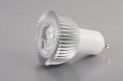 GU10 LED луничка 3x1W 220V Топло Бяла Светлина