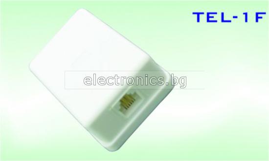Телефонна розетка TEL-1F